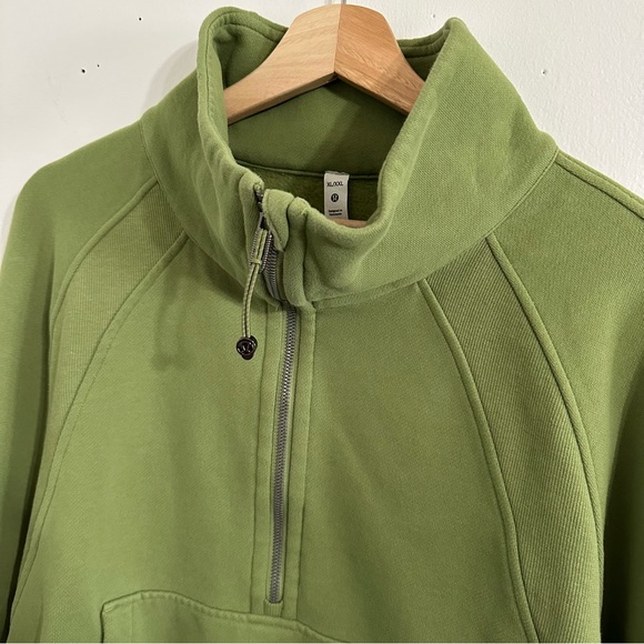 lululemon Scuba Oversized Funnel Neck Half Zip (Green Foliage) - Picture 4 of 5